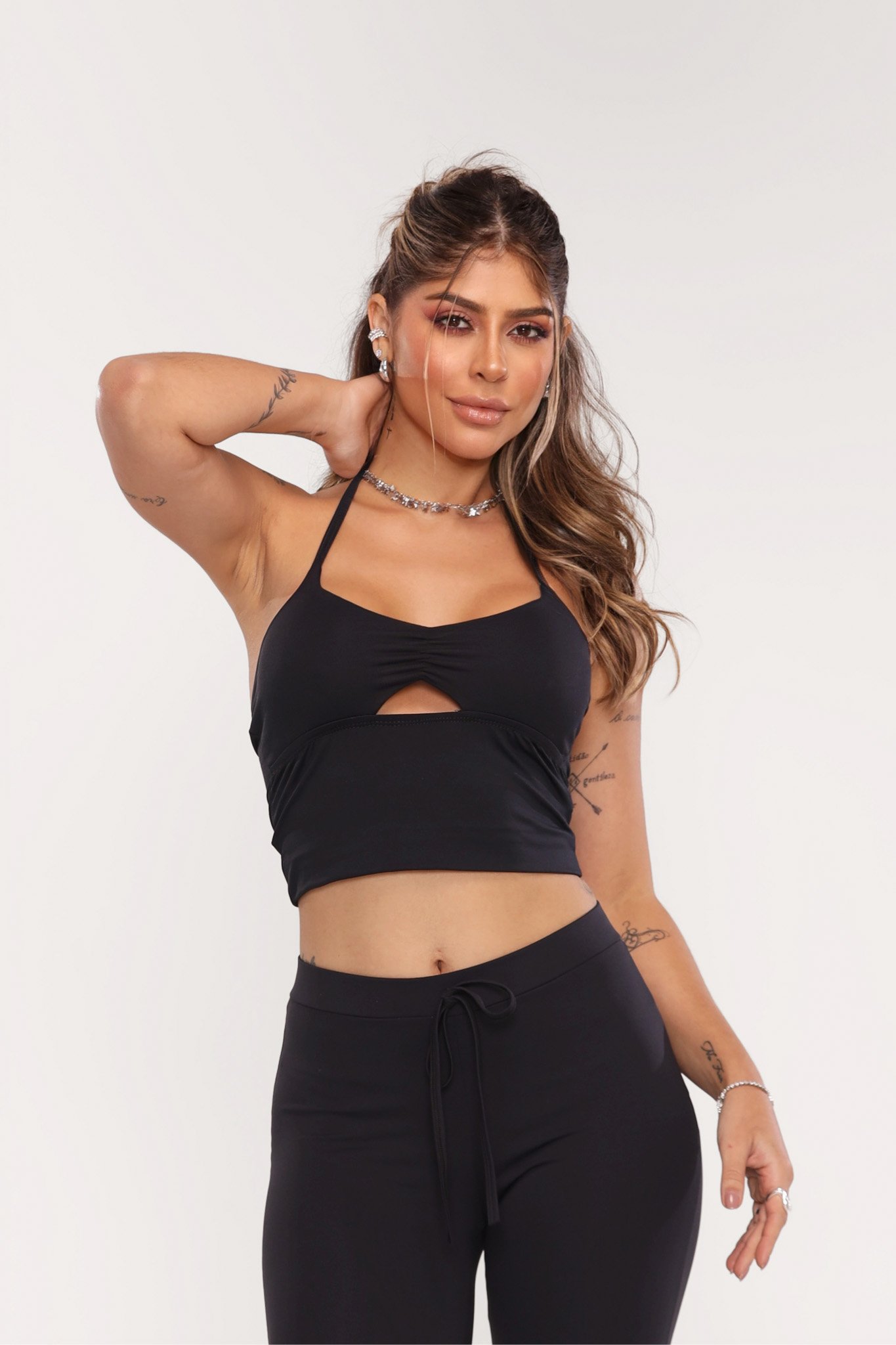 Cropped Jennifer Poliamida | ZÁFIRA | Moda Gringa Atacado