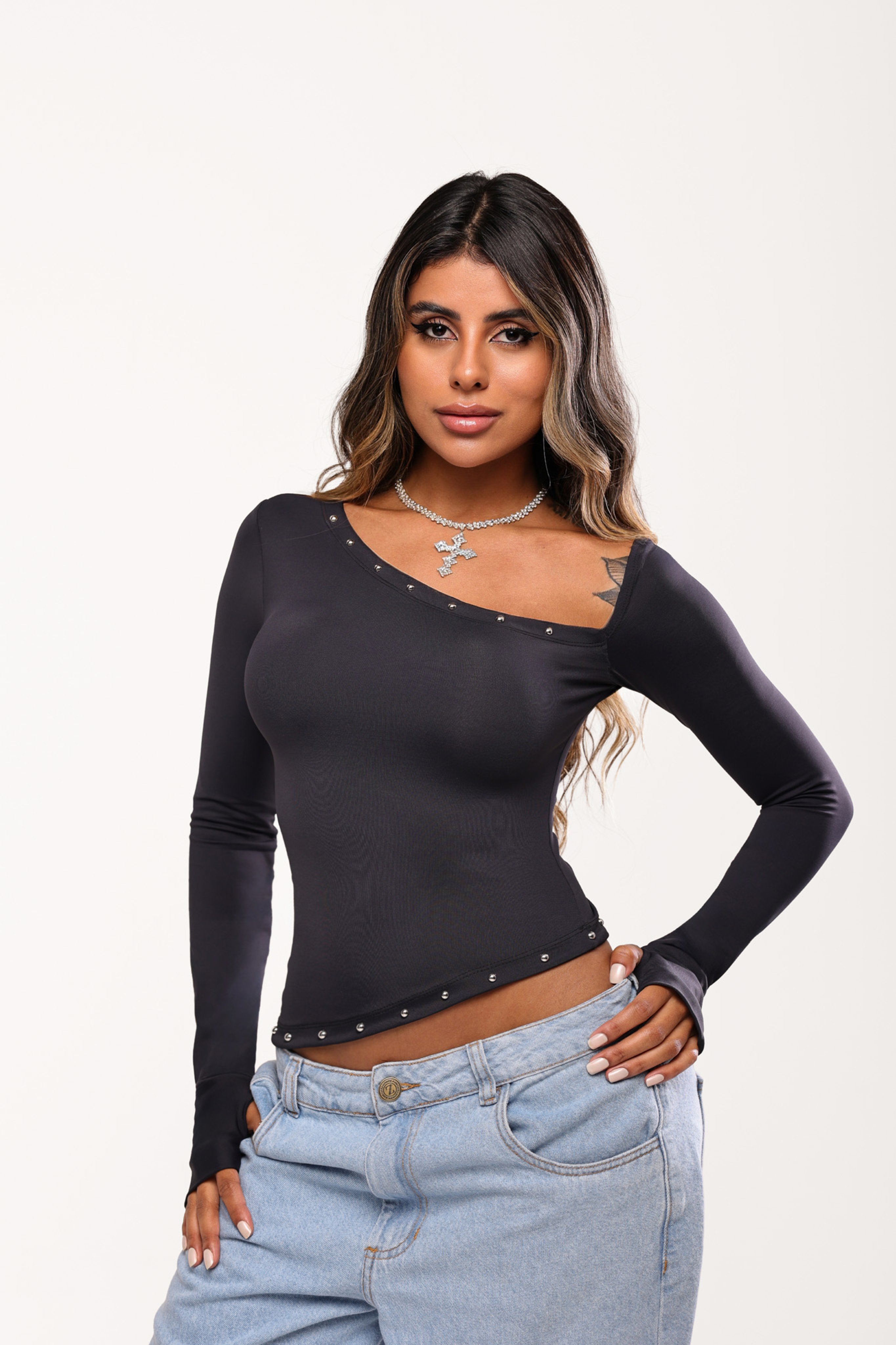 Blusa Jay Poliamida | ZÁFIRA | Moda Gringa Atacado