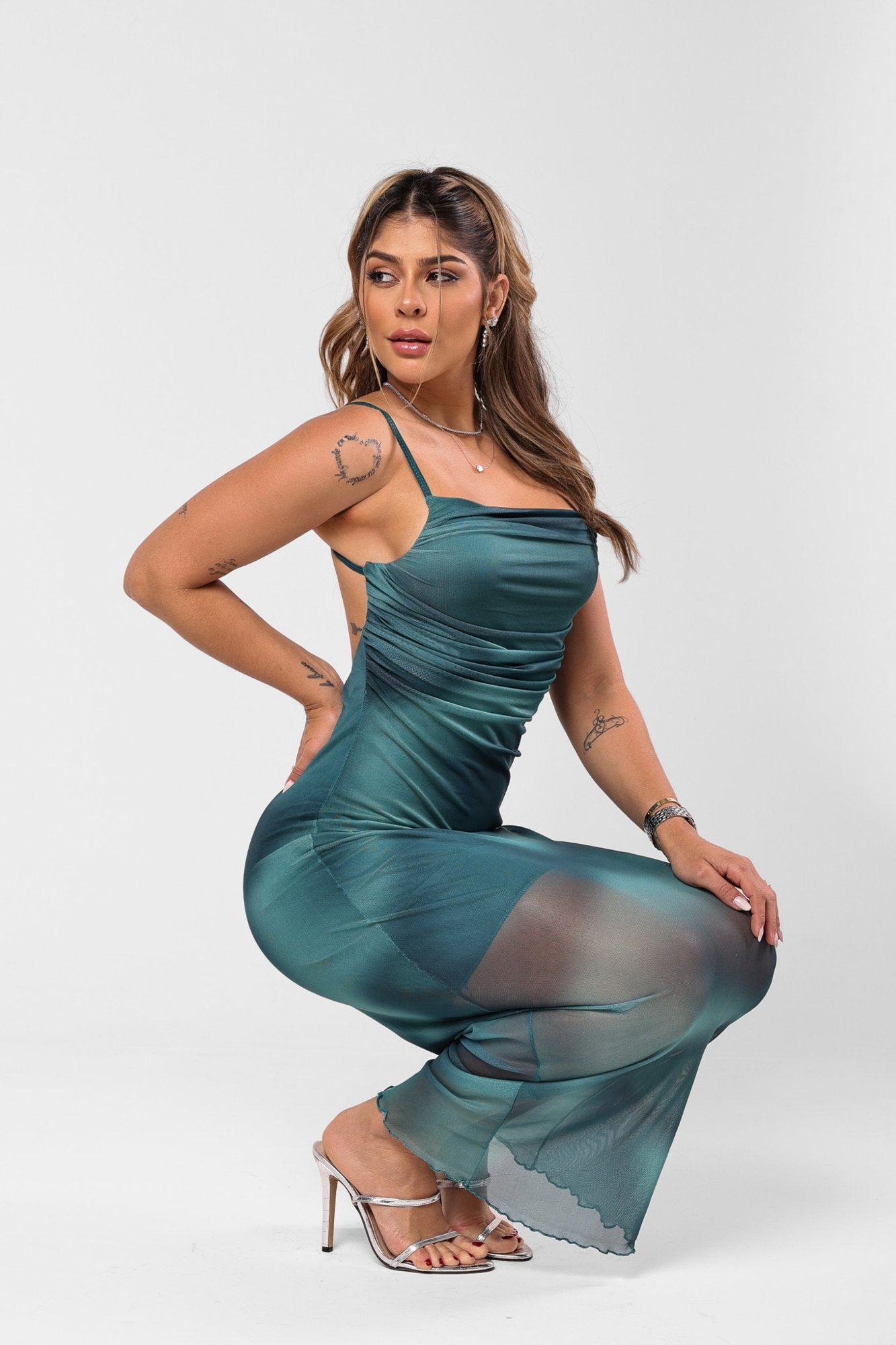 Vestido Zuri Tule Com Forro