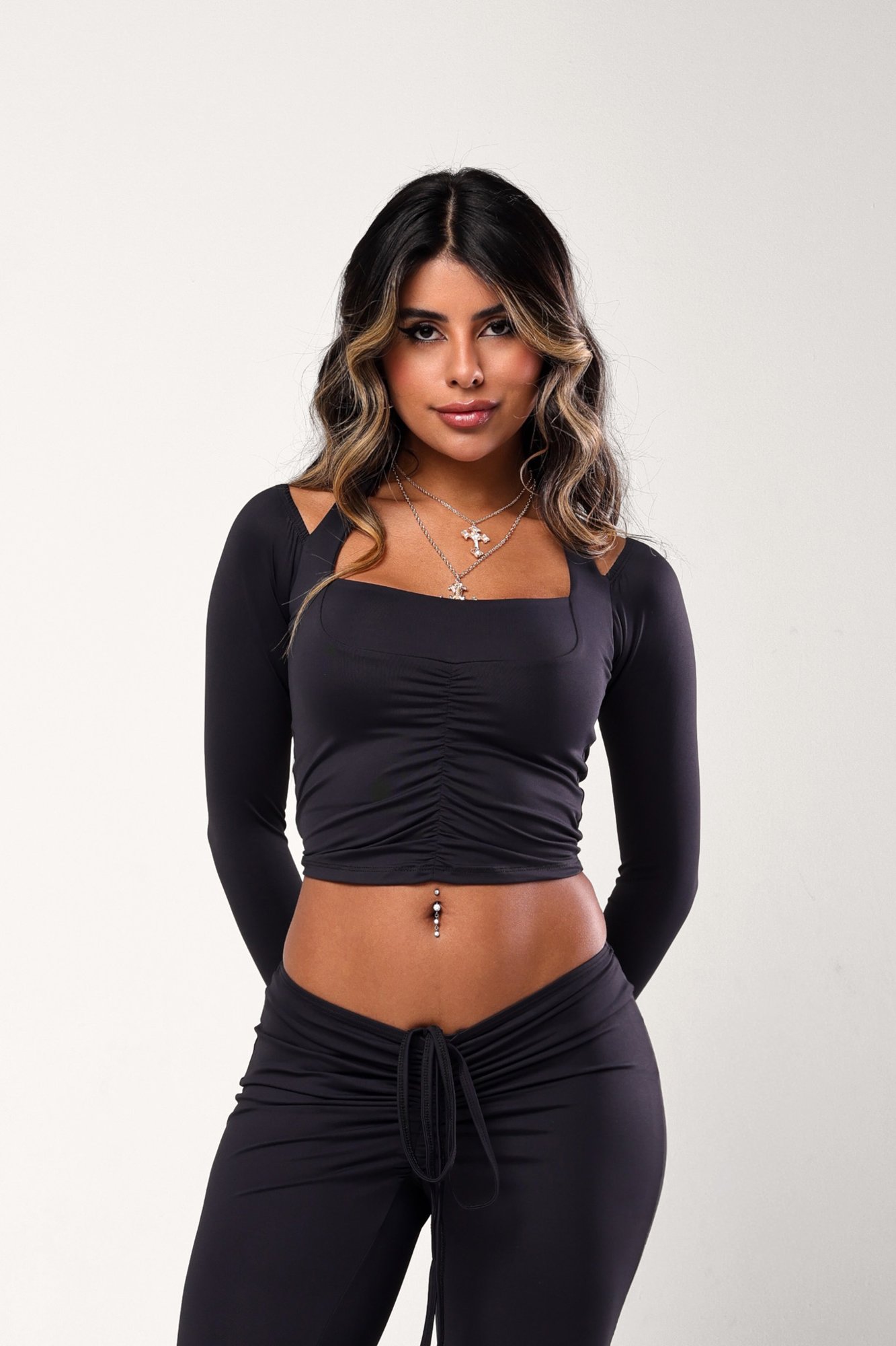 Blusa Maddy Poliamida Preto