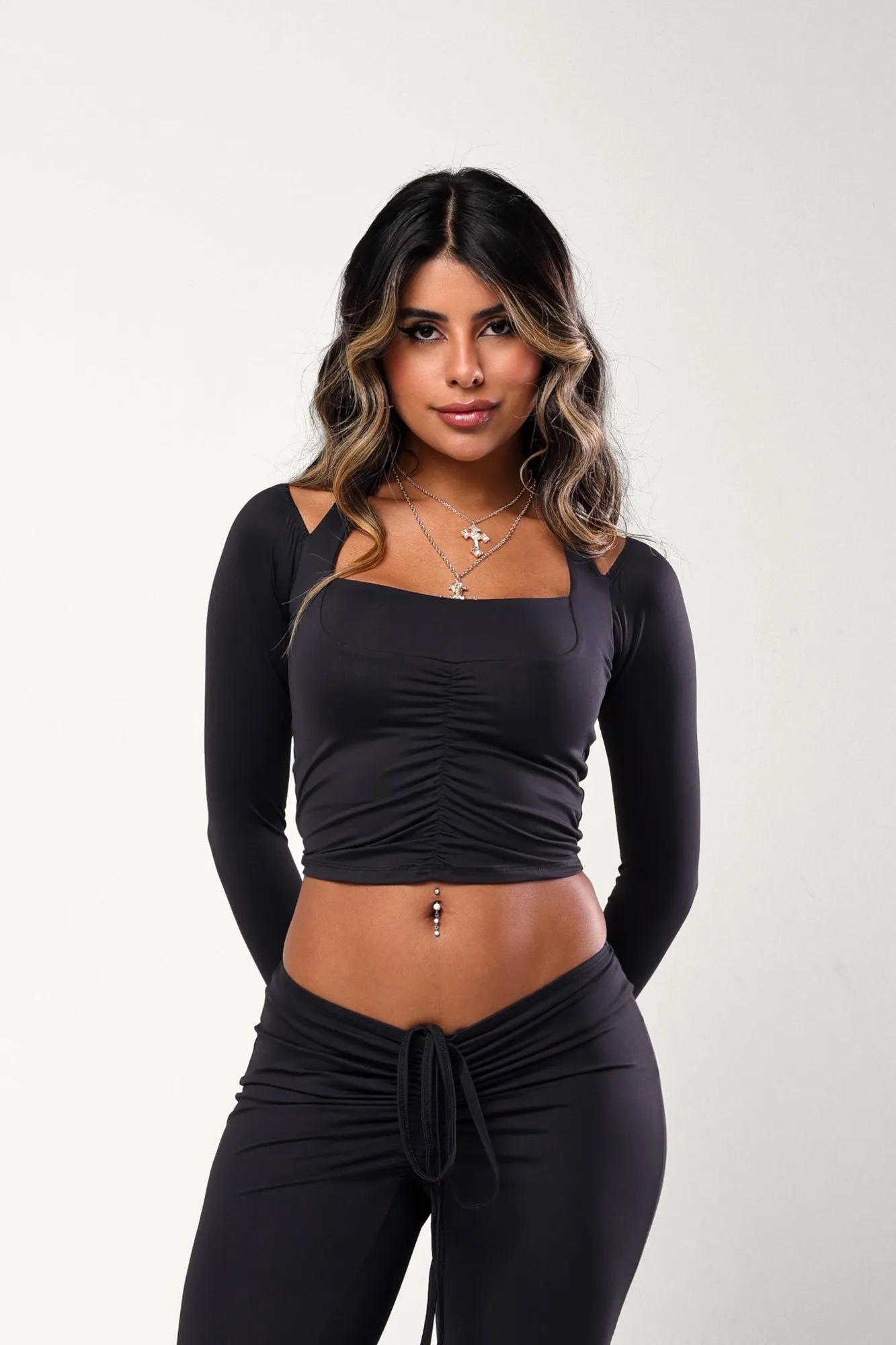 Blusa Maddy Poliamida Preto