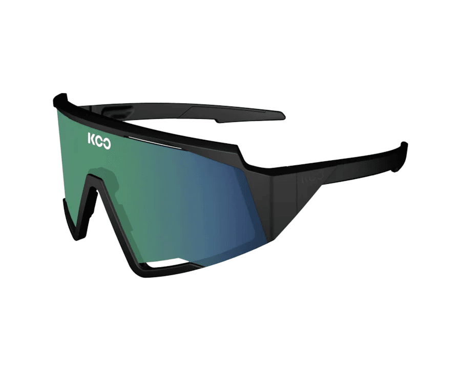 OCULOS KOO - SPECTRO - PRETO FOSCO C/ LENTE VERDE ESPELHADA
