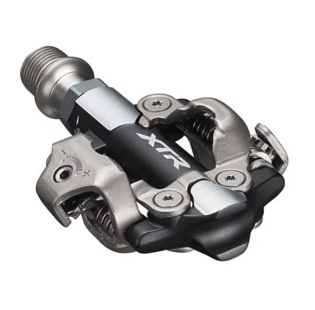 パーツ SHIMANO XTR PD-M9100 PEDAL SHIMANO XTR PD-M9100 - PRETO\PRATA | Fraga Bike Shop