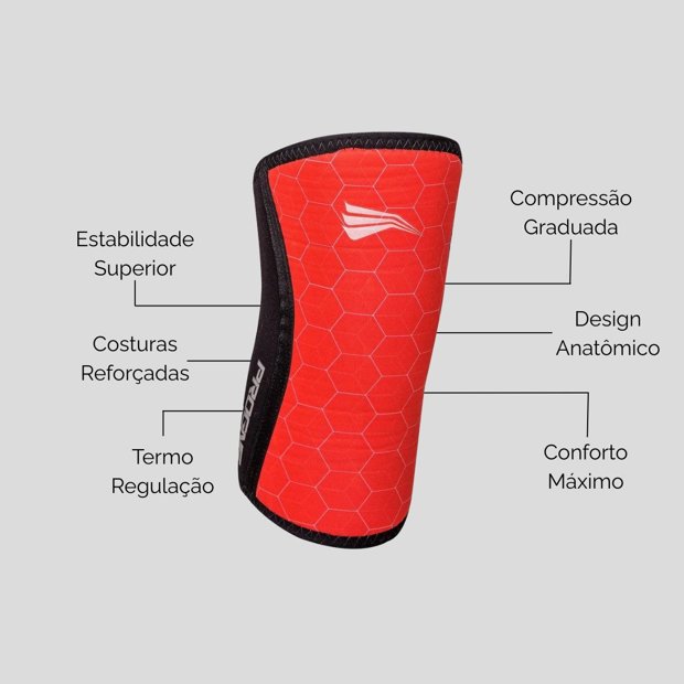 JOELHEIRA NEOPRENE 7MM PARA CROSSFIT, CROSS TREINO, LPO | Progne