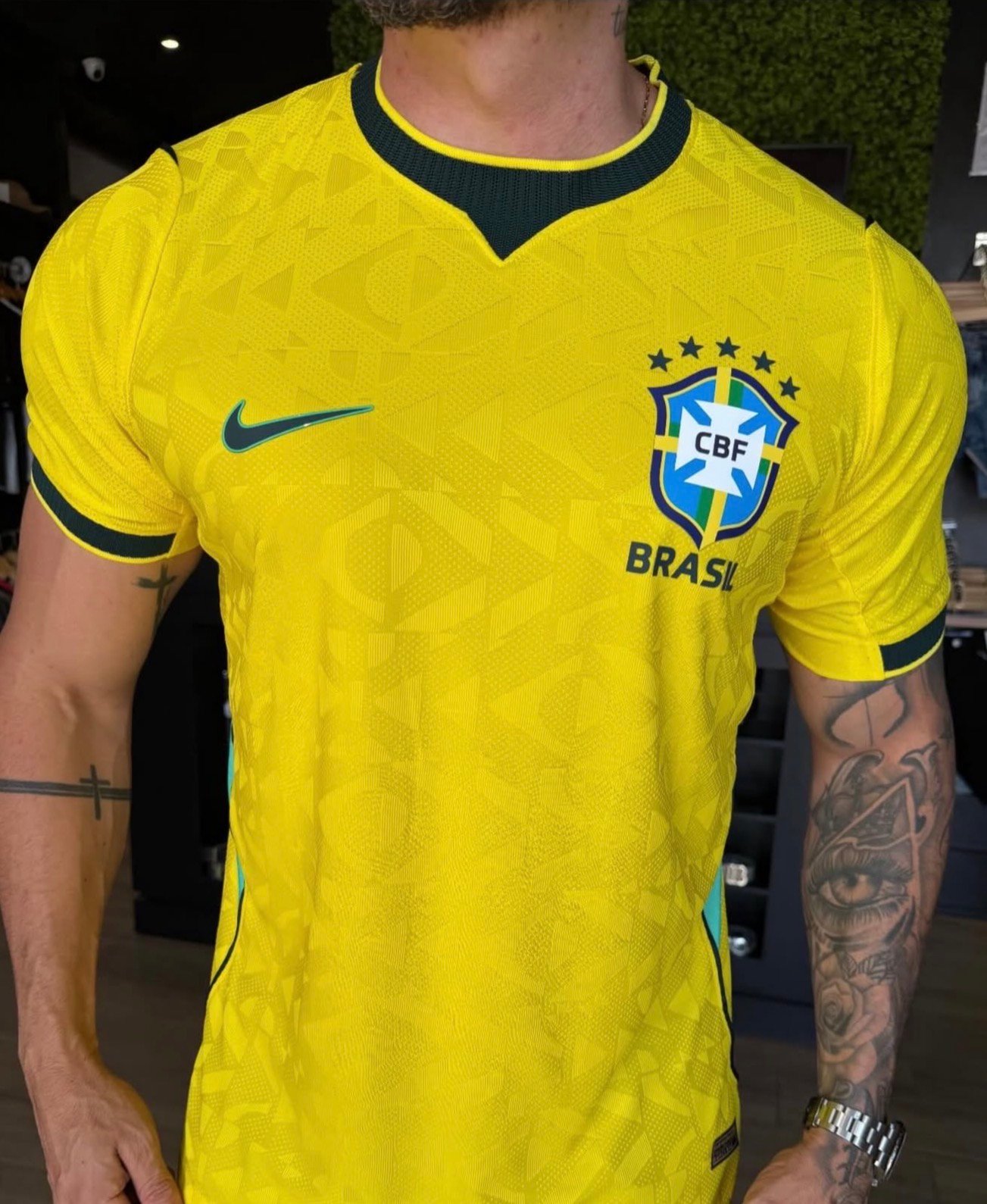 CAMISA DO BRASIL II 26/27 JOGADOR PRO MASCULINA NIKE AMARELA 2026 COPA ...