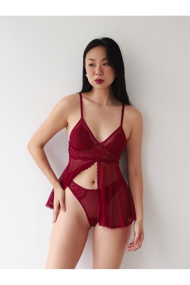 Mini Camisola Baby-Doll L'eau Rouge + Calcinha — detalhe