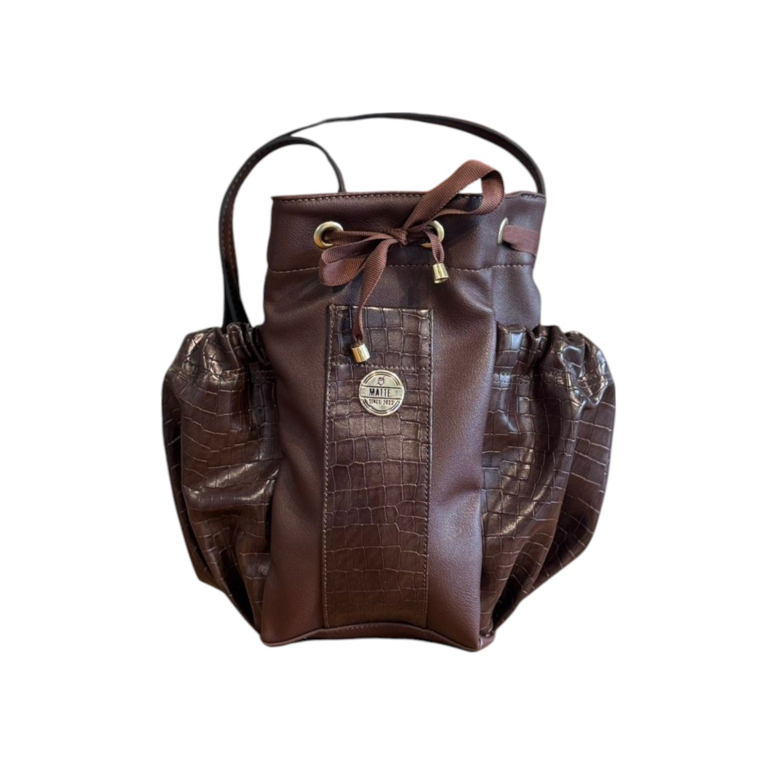 Mateira Mattebag Feminina - Marrom Croco | JC Chimarrão