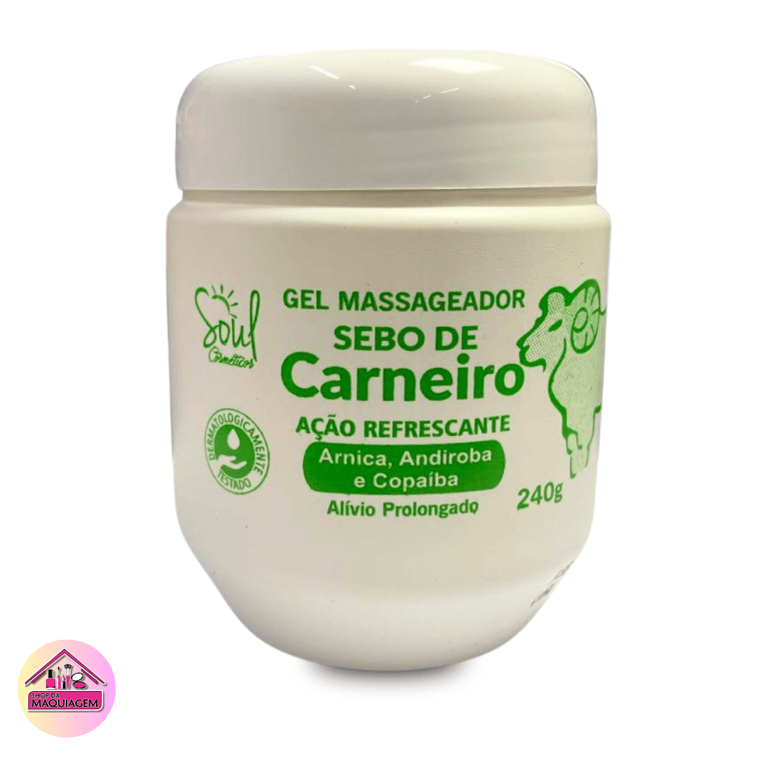 GEL DE SOIN 美容ジェル 30ml GEL MASSAGEADOR SEBO DE CARNEIRO 240G SOUL _ UND | SHOP DA MAQUIAGEM