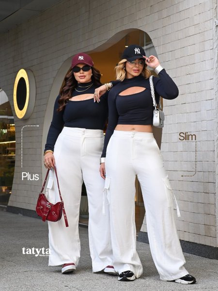 Cropped Samira Manga Longa | Tatyta Plus Size