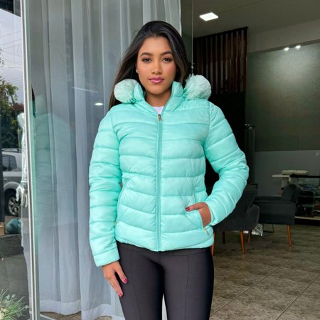 Jaqueta Bobojaco Feminina Puffer Peluciada Loja Rocha Store