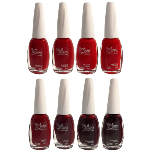 Kit 7 Tons de Vermelho - Colorama | Loja Talita Cardozo