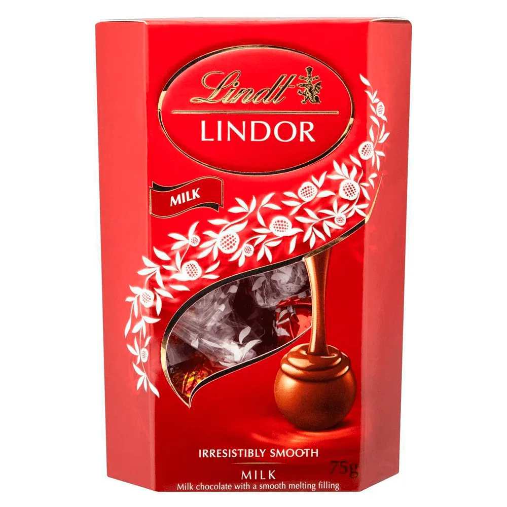 Chocolate Lindor Milk 75g Lindt Empório Trevisan Chocolate Lindor Milk 75g Lindt Empório Trevisan