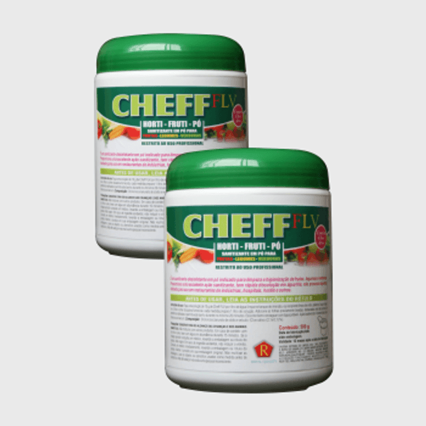 CHEFF FLV SANITIZANTE PO 500 GR | Shopping da Limpeza