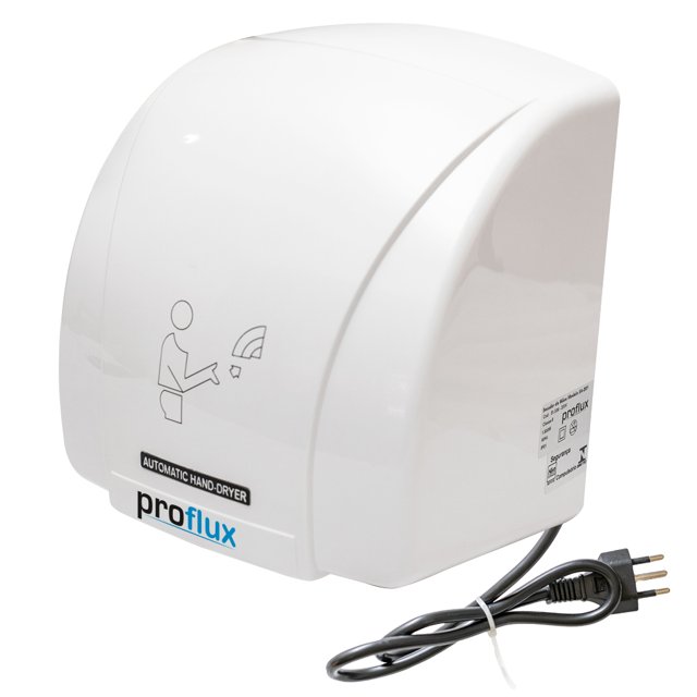 Secador de Mãos em Plástico ABS Branco PROFLUX 110V (51337)