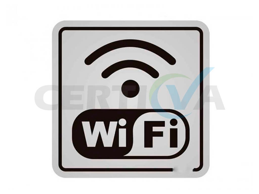 Placa Sinalizadora p/ Sinal Internet Wi-Fi (72015)