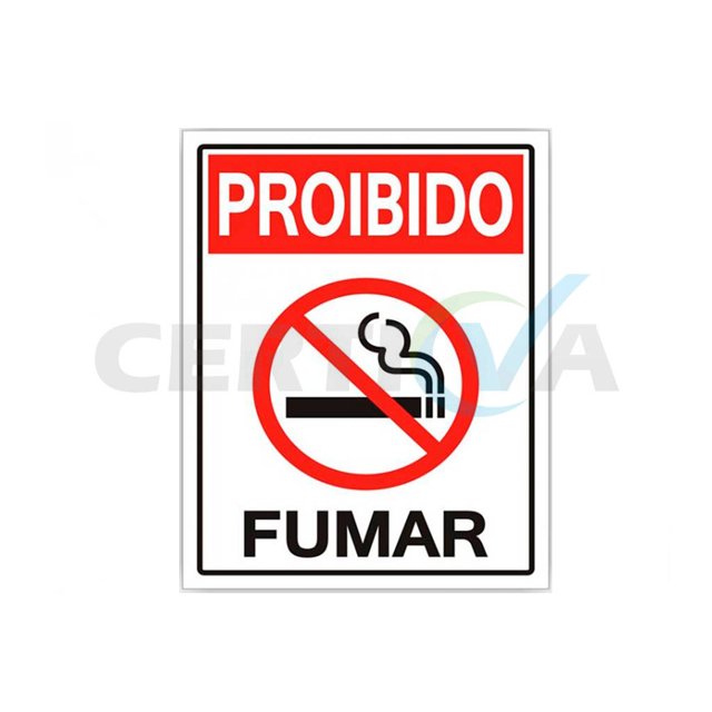 Placa sinalizadora proibido fumar (72019)