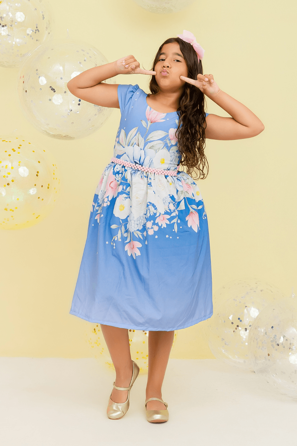Vestido Polén Florido | Fuxiquinha Kids