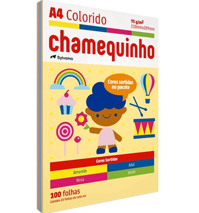 Sulfite Colorido 100 folhas | Colorirê