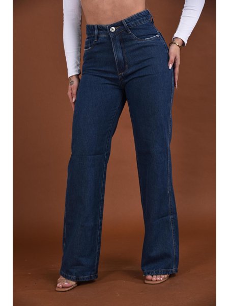 Calca Wide Jeans Boca Larga Calça Jeans Feminina Wide Leg Boca