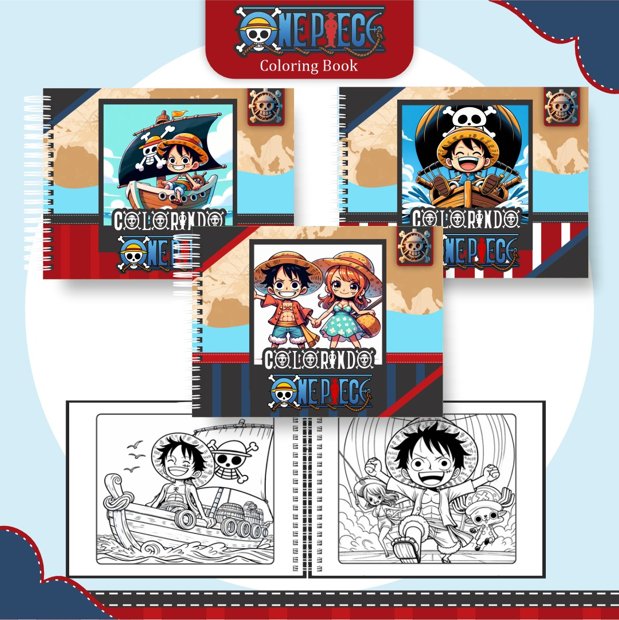 Livro de Colorir One Piece | Papelaria Heringer