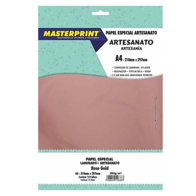 Papel Lamicote Rose Gold 250G/M² A4 10 Folhas | MASTERPRINT ...