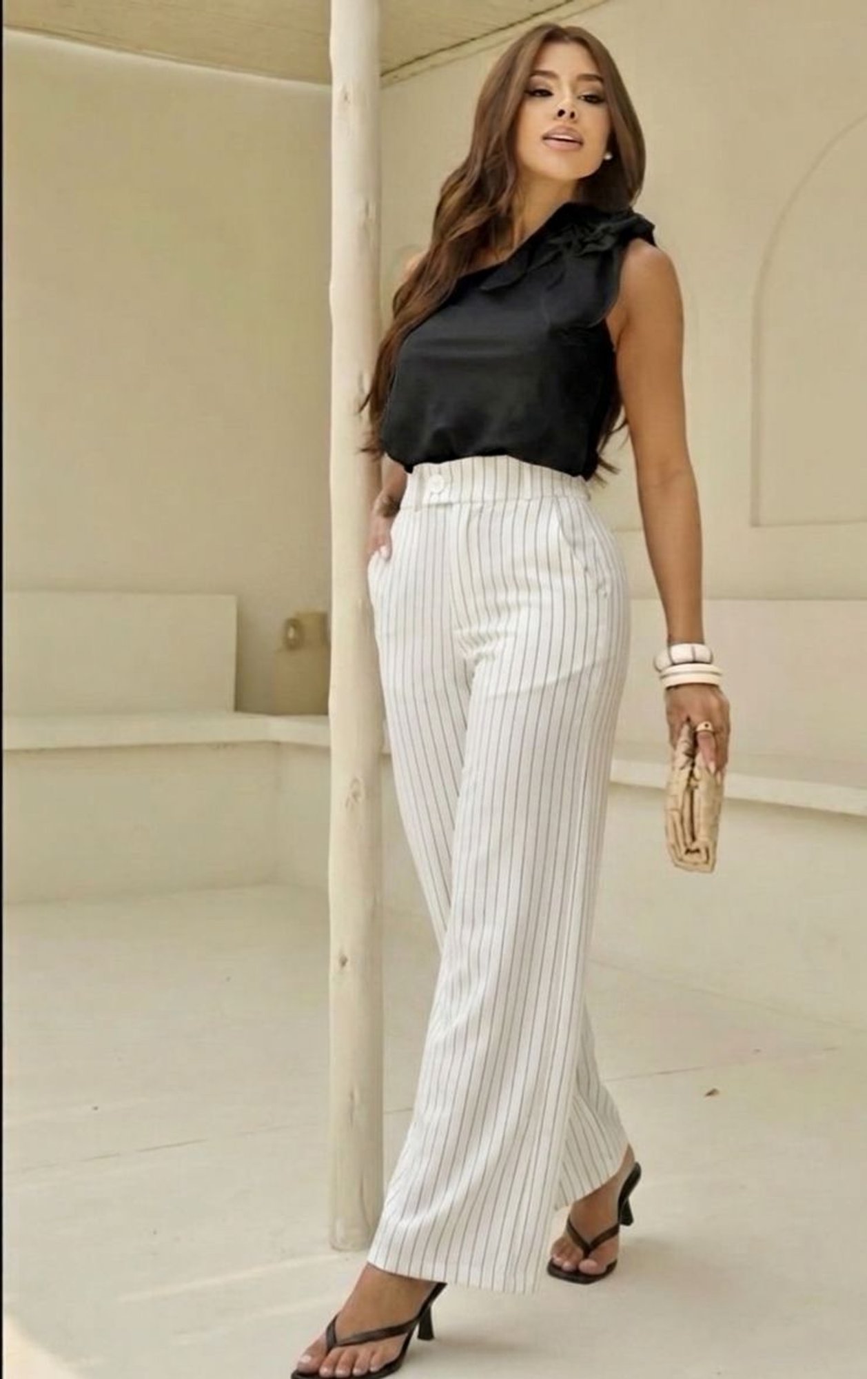 CALÇA RISCA DE GIZ | Celeste Modas