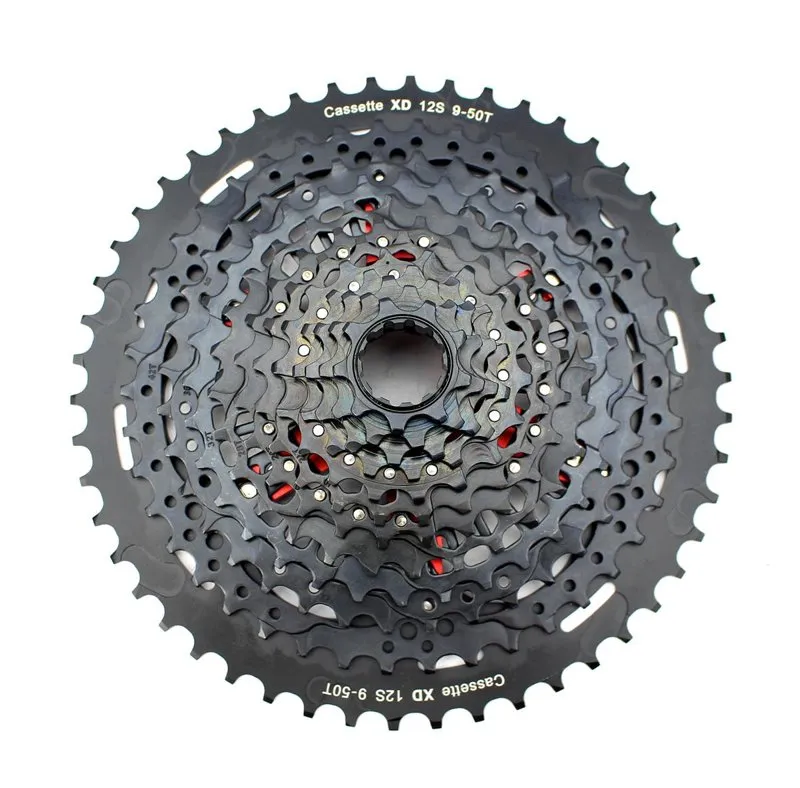 Cassete Bicicleta Sunshine Padrão Sram XD 12v 9-50 Dentes Preto