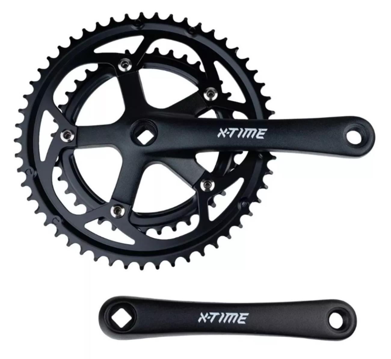 Pedivela Speed Road Duplo Bike X-Times 39-53 Dentes Ponta Quadrada
