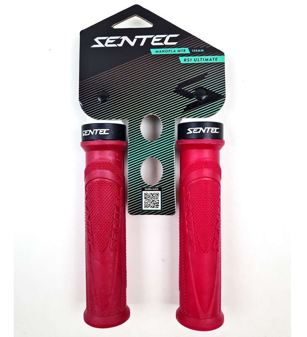 Manopla Sentec RS1 Ultimate com Trava 130mm Emborrachada | XCOBIKES