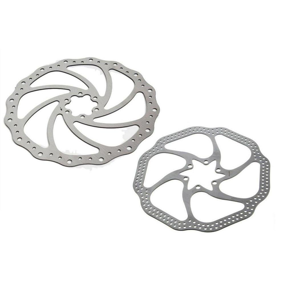 Par de Discos De Freio Rotor Absolute 180 e 160mm 6 Furos | XCOBIKES
