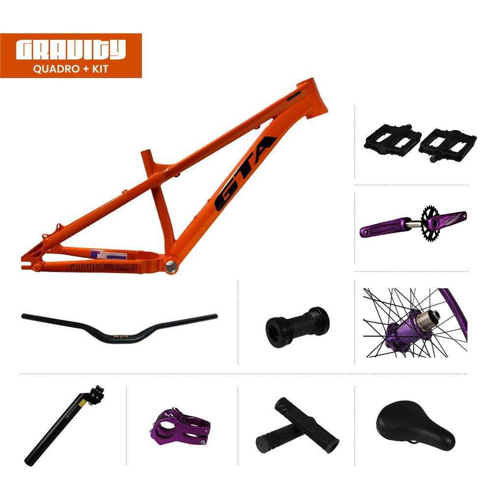 Quadro 26 Aluminio Freeride GTA Gravity Com Kit E Rodas | XCOBIKES