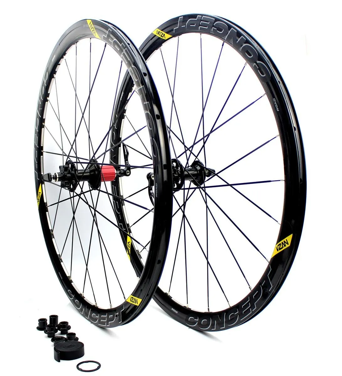 Rodas Bicicleta Speed 700c Vzan Concept 38 Disco Eixo 9 e 12mm