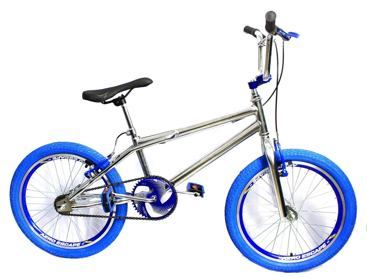 Bicicleta BMX Aro 20 Cross DNZ Cromada com Aro Aero | XCOBIKES