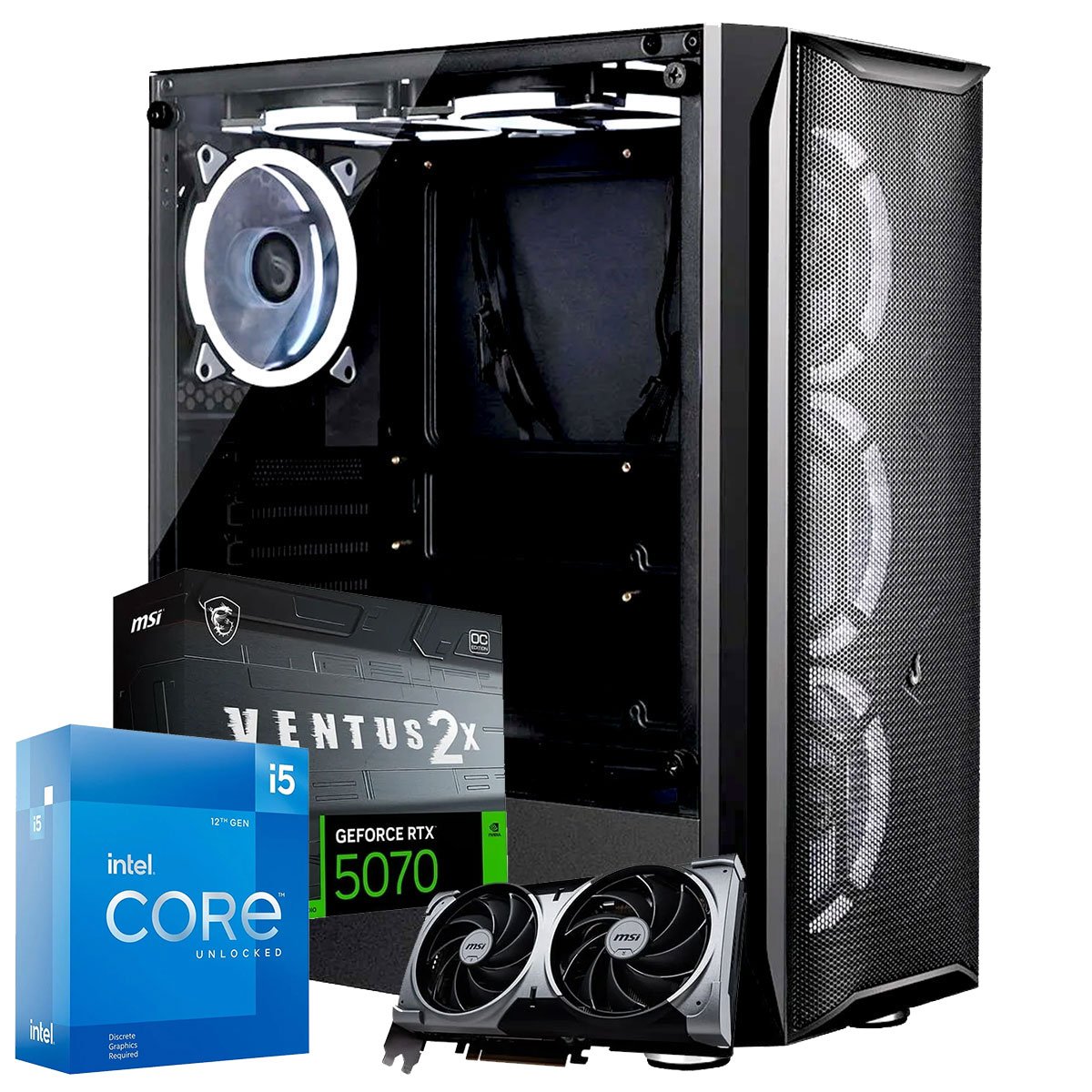 Computador Workstation i5-12600KF, GeForce RTX 5070 12GB, Ram DDR5, SSD ...