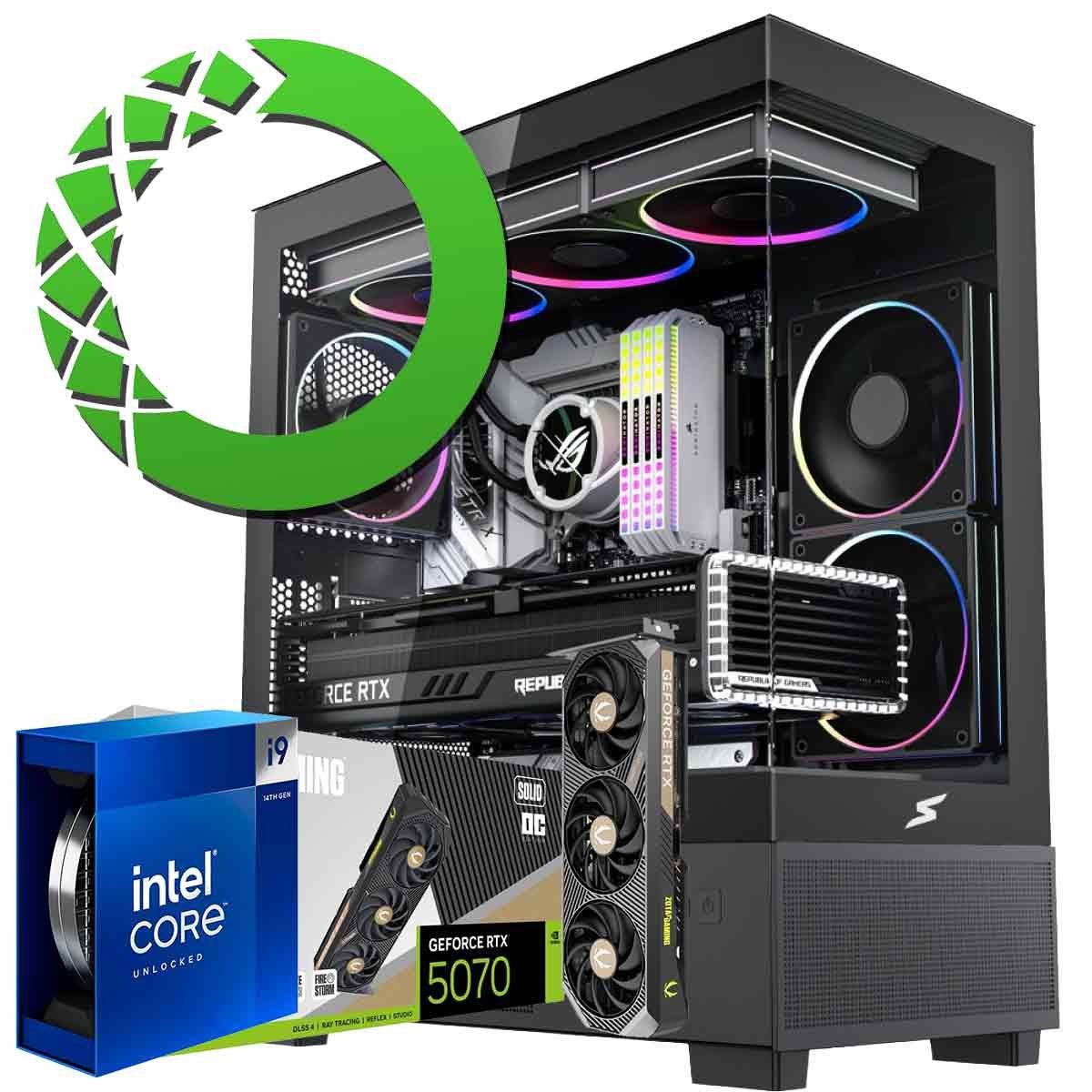 Computador Workstation para Anaconda I9 14900kf, RTX 5070, Ram