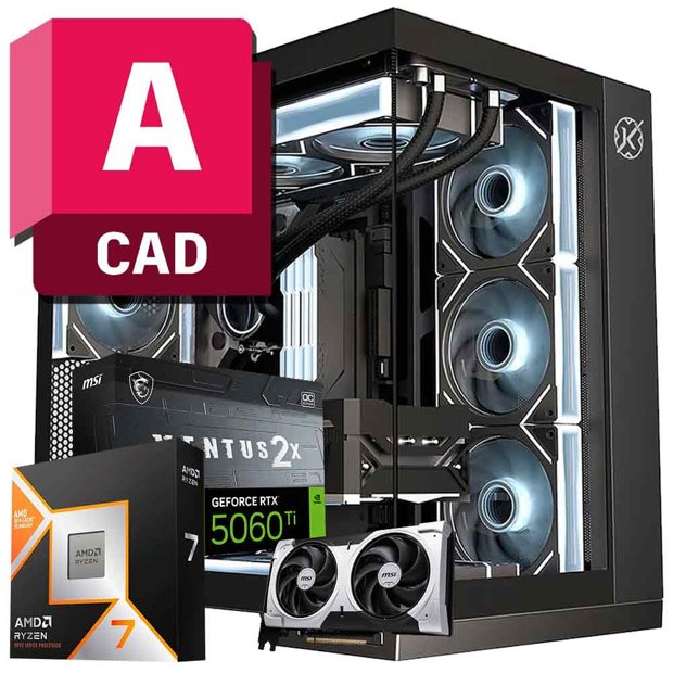 Computador Workstation para Autodesk AutoCAD AMD Ryzen 7 9800X3D, RTX ...