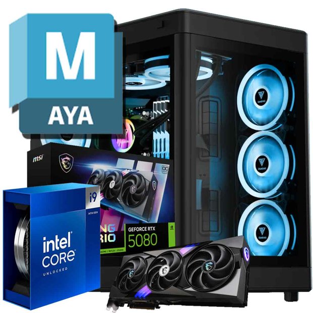 Computador Workstation para Autodesk Maya I9 14900K, RTX 5080, Ram DDR5 ...