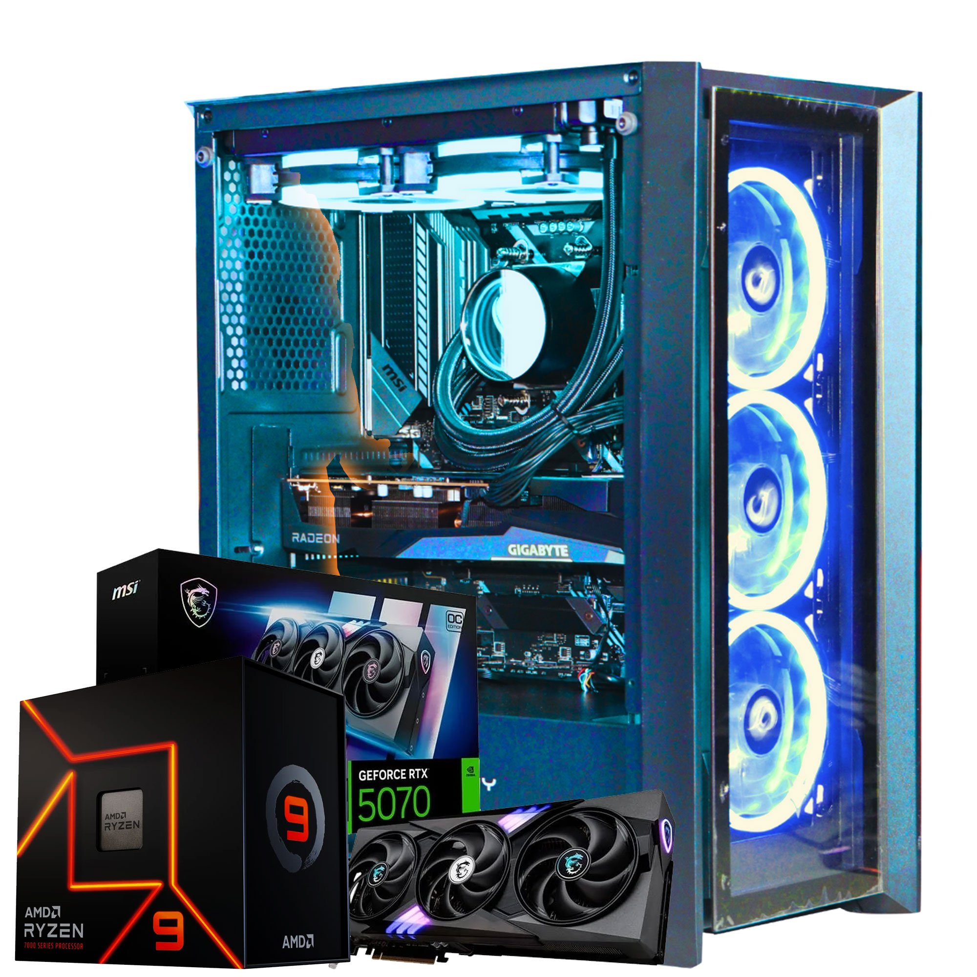 CPU Ryzen 9 7900X , B650 PRO RS , Win11 Pro Computador Workstation Servidor Ryzen 9 7900x, Nvidia GeForce RTX
