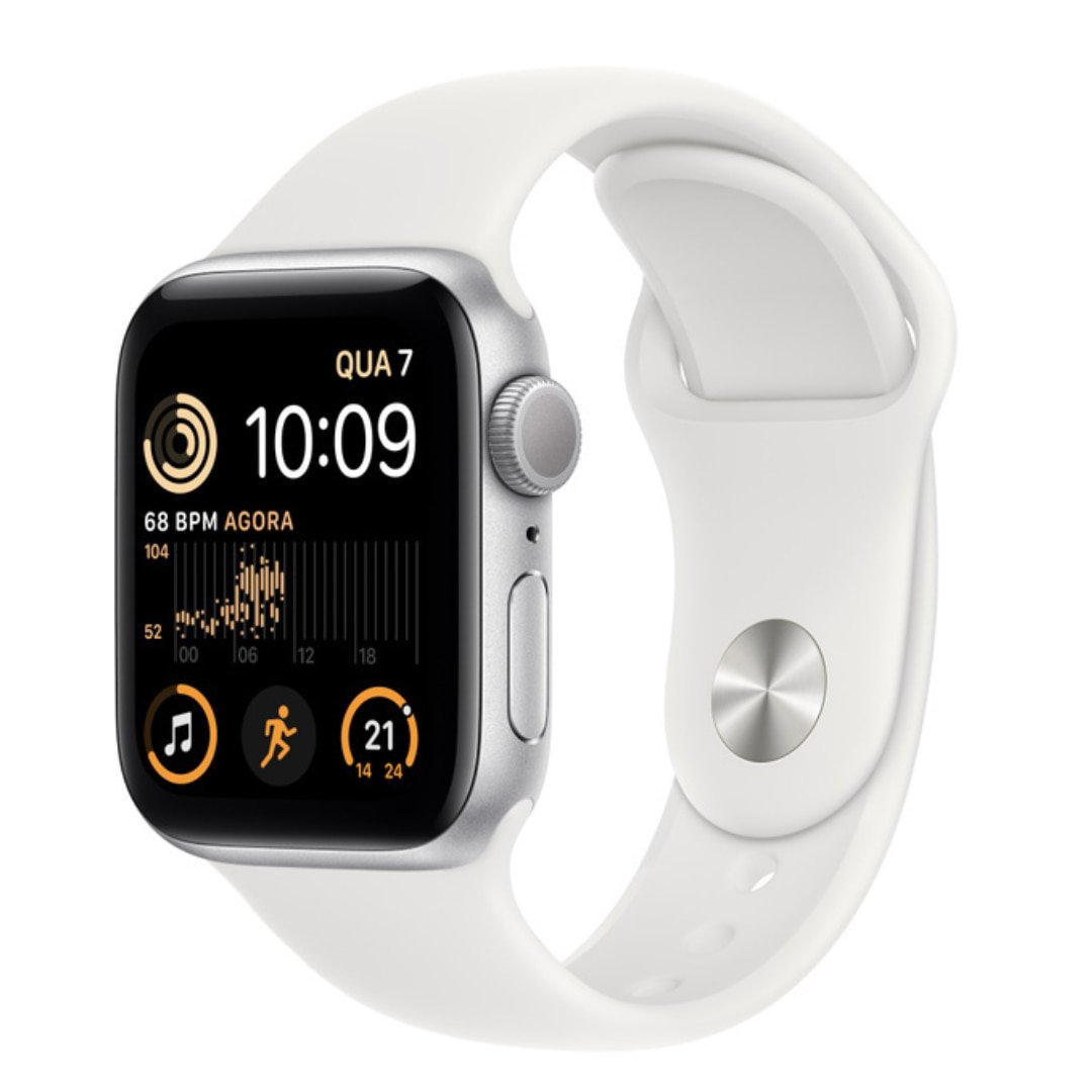 Smartwatch Apple Watch SE 2ª Geração GPS 44mm Aluminio Meia-Noite