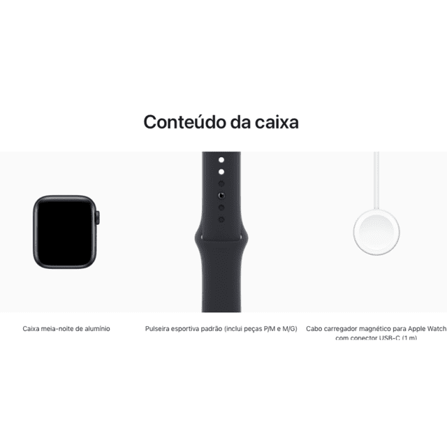 Comprar Apple Watch SE GPS • Caixa estelar de alumínio – 40 mm • Pulseira  esportiva estelar – M/G - Apple (BR)