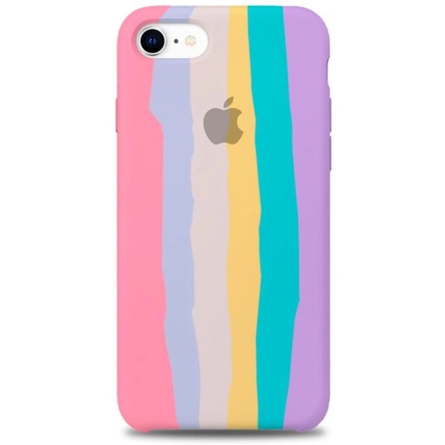 Capa para iPhone Arco-íris (Tons pastéis) | iSafe TechStore