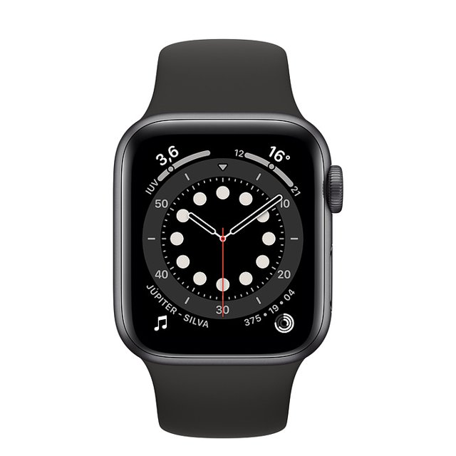 apple watch serie 6 44mm cinza espacial