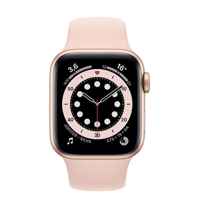 APPLE WATCH SE 44mm GPS - CAIXA CINZA ESPACIAL E PULSEIRA ESPORTIVA PRETA