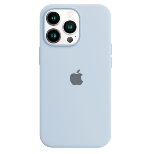 Capa iPhone 13 Pro Max de silicone com logo em preto