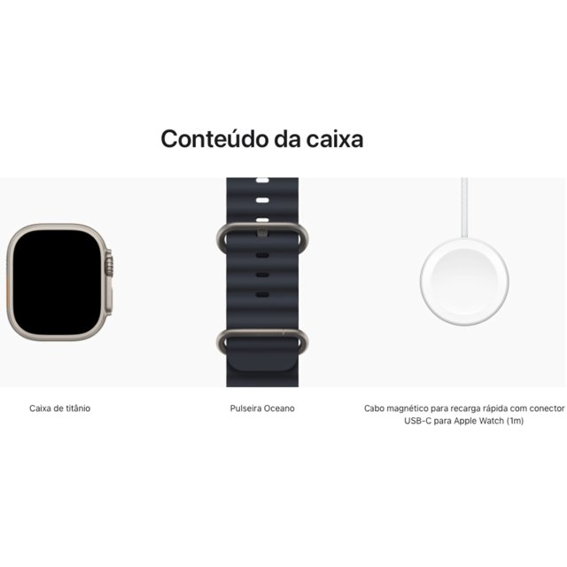 Apple Watch Ultra 49mm GPS+Cellular Caixa titânio Pulseira (One
