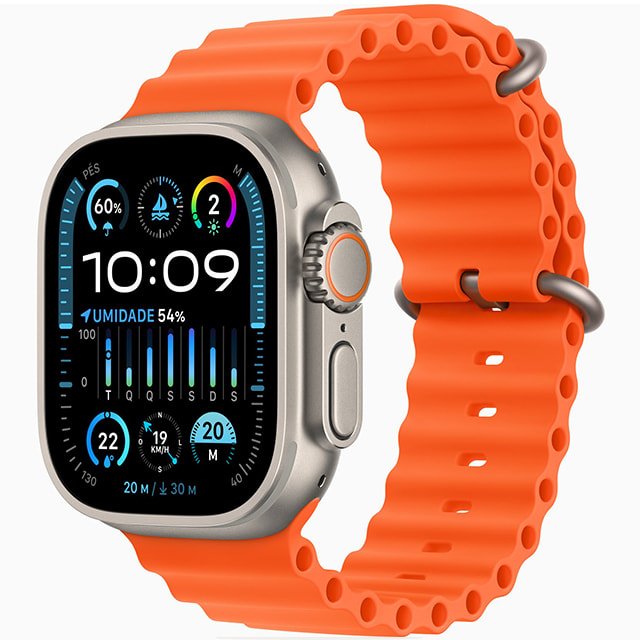 Apple Watch Ultra 2 GPS + Cellular 49mm Caixa de Titânio Apple Watch Ultra 2 GPS + Cellular 49mm Caixa de Titânio