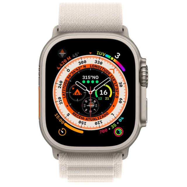 Apple Watch Ultra GPS + Celullar Caixa Titânio 49mm - Balbino Shop