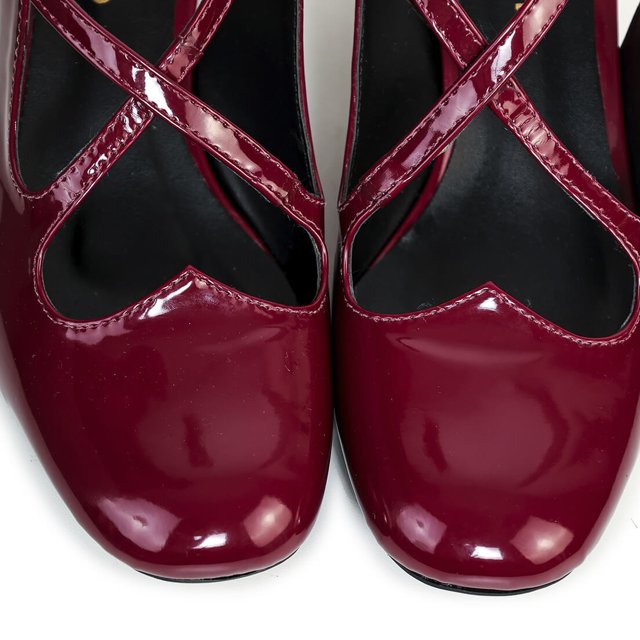 Sapato Boneca Coração Carla – Mary Jane Retrô Confortável Pé