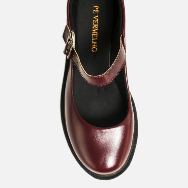 Mary Jane Pé Vermelho – Retrô com Solado Tratorado Pé Vermelho