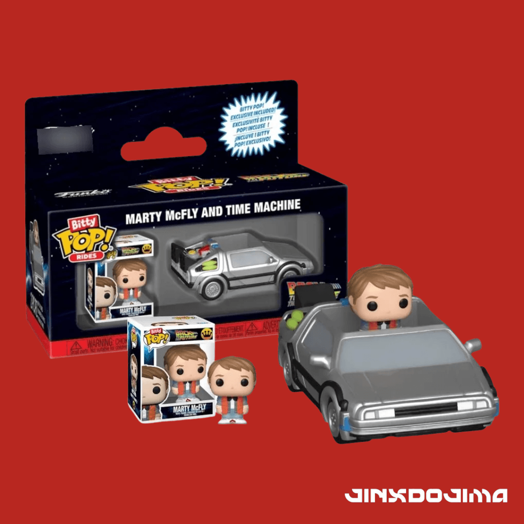Bitty Pop Back To Future Marty Mcfly And Time Machine - Funko | JINX DOJIMA